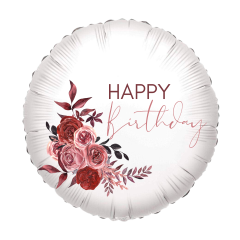 Standard Happy Birthday Roses folija balon 