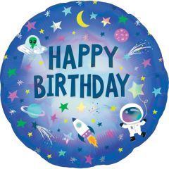 Standard Holographicgraphic Happy Birthday folija balon