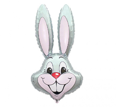 Mini 14"FX Rabbit Grey folija balon na palčki