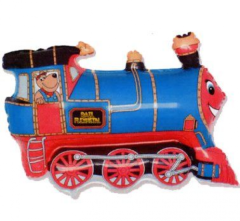 Mini 14"FX Train Blue folija balon na palčki