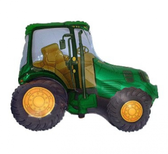 Mini 14"FX Tractor Green folija balon na palčki