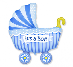 Mini 14"FX Stroller for a boy Blue folija balon na palčki