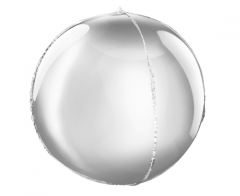 Standard Sphere-Shape Silver 16" folija balon