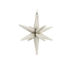 Maxi 3D Beige Star folija balon 70 cm