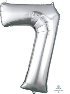 Folija balon številka 7 Silver