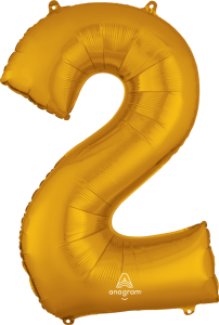 Folija balon številka 2 Gold