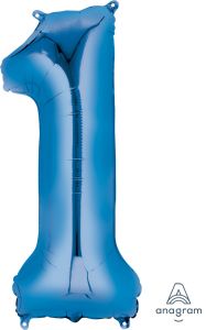 Folija balon številka 1 Blue