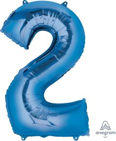 Folija balon številka 2 Blue 