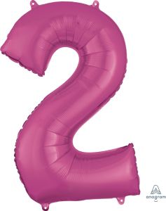 Folija balon številka 2 Pink 