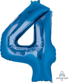 Folija balon številka 4 Blue 