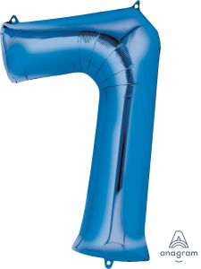 Folija balon številka 7 Blue 