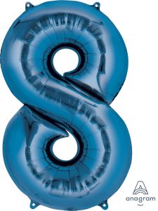 Folija balon številka 8 Blue