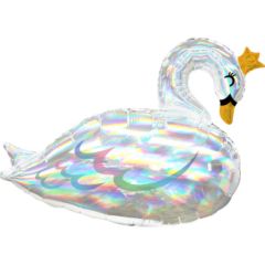 Supershape Iridescent Swan folija balon