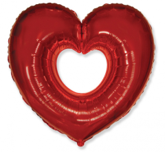 Maxi 24" FX Open Heart Red folija balon