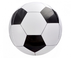 Standard Foot  Sphere-Shape black and white 16" folija balon