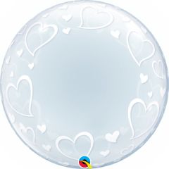 Bubble Stilish Hearts pvc balon