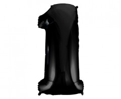 Folijski balon B&C broj 1 Black