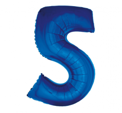 Folija balon Smart številka 5 Blue