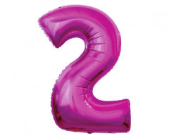 Folija balon B&C številka 2 Pink