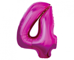 Folija balon B&C številka 4 Pink
