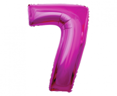Folija balon B&C številka 7 Pink