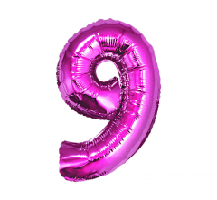 Folija balon B&C številka 9 Pink