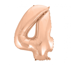 Folija balon B&C številka 4 Rose Gold