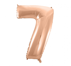 Folija balon B&C številka 7 Rosegold