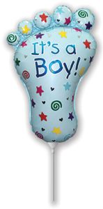 Mini Its a Boy Blue folija balon na palčki