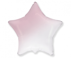 Standard Zvezda White Pink Ombre folija balon