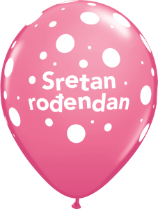 Lateks baloni Sretan rođendan Rose