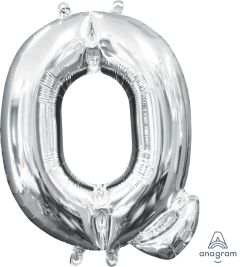Mini folija balon črka Q Silver  
