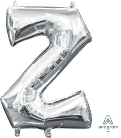Mini folija balon črka Z Silver  