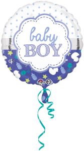 Standard Baby Boy Scallop folija balon