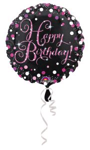 Standard Pink Celebration - HBD folija balon