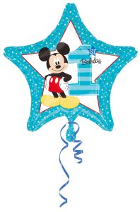 Standard Mickey 1st Birthda folija balon