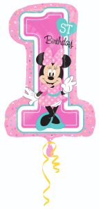 Maxi Minnie 1st Birthday folija balon