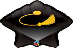 Maxi Grad Cap black folija balon