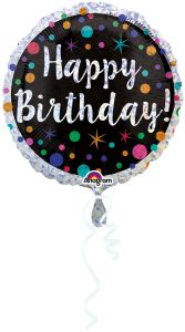 Polka Dot Bday folija balon
