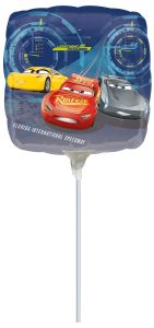 Mini Cars 3 folija balon na palčki