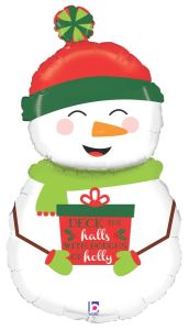 Shape Holiday Snowman folija balon