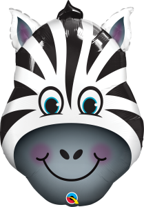 Maxi Zany Zebra folija balon