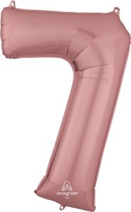 Folija balon številka 7 Rose Gold