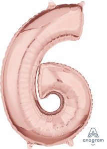 Mid size številka 6 Rose Gold