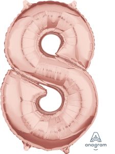 Mid size številka 8 Rose Gold