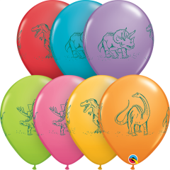 Lateks baloni 28cm Dinosaurs