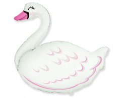 Mini 14"FX Swan folija balon na palčki