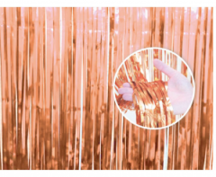 Metallic RoseGold Door zavesa