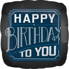 Standard Happy Birthday Man folija balon