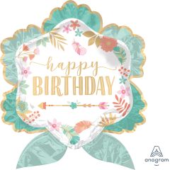 Maxi BOHO Birthday Girl folija balon